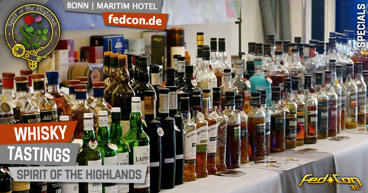 FedCon 30 | Specials | Whisky Tastings | Spirit of the Highlands