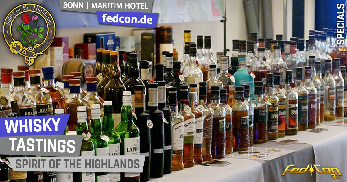 FedCon 31 | Specials | Whisky Tastings | Spirit of the Highlands